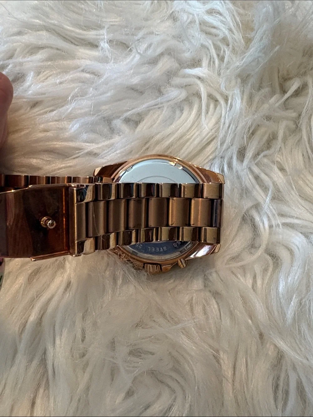Michael Kors Rose Gold-Tone Women's Chronograph Bracelet Watch